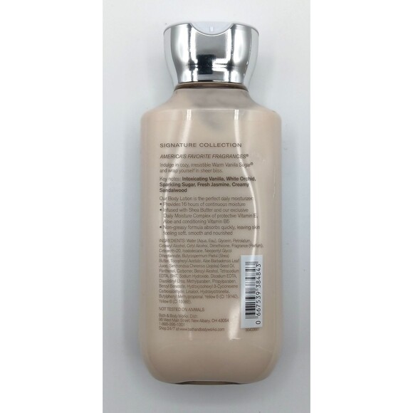 Bath & Body Works Warm Vanilla Sugar Moisture Lotion Shea Butter /Vit E 8oz 2pk - Picture 2 of 4